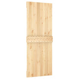 Sliding door and hardware kit 80x210 cm solid pine