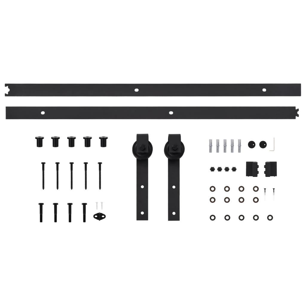 Sliding door and hardware kit 80x210 cm solid pine