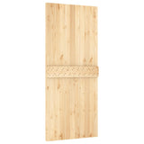 Sliding door and hardware kit 90x210 cm solid pine