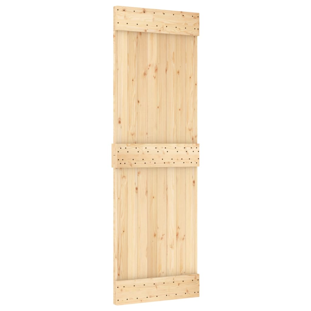 Sliding door and hardware kit 70x210 cm solid pine