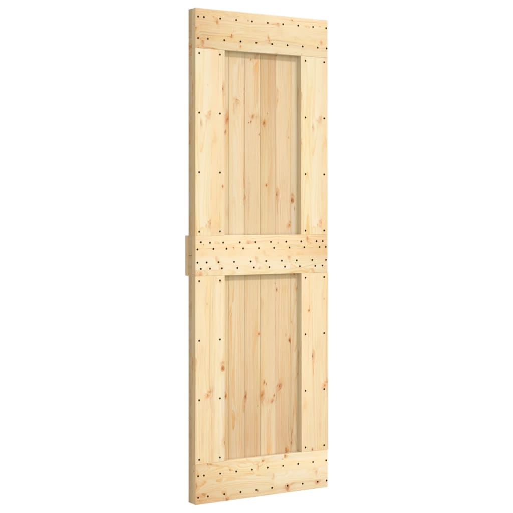 Sliding door and hardware kit 70x210 cm solid pine