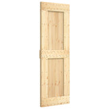 Sliding door and hardware kit 70x210 cm solid pine