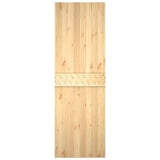 Sliding door and hardware kit 70x210 cm solid pine