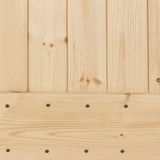 Sliding door and hardware kit 90x210 cm solid pine