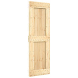 Sliding door and hardware kit 70x210 cm solid pine