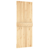 Sliding door and hardware kit 80x210 cm solid pine