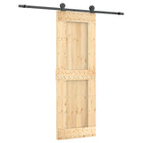 Sliding door and hardware kit 70x210 cm solid pine