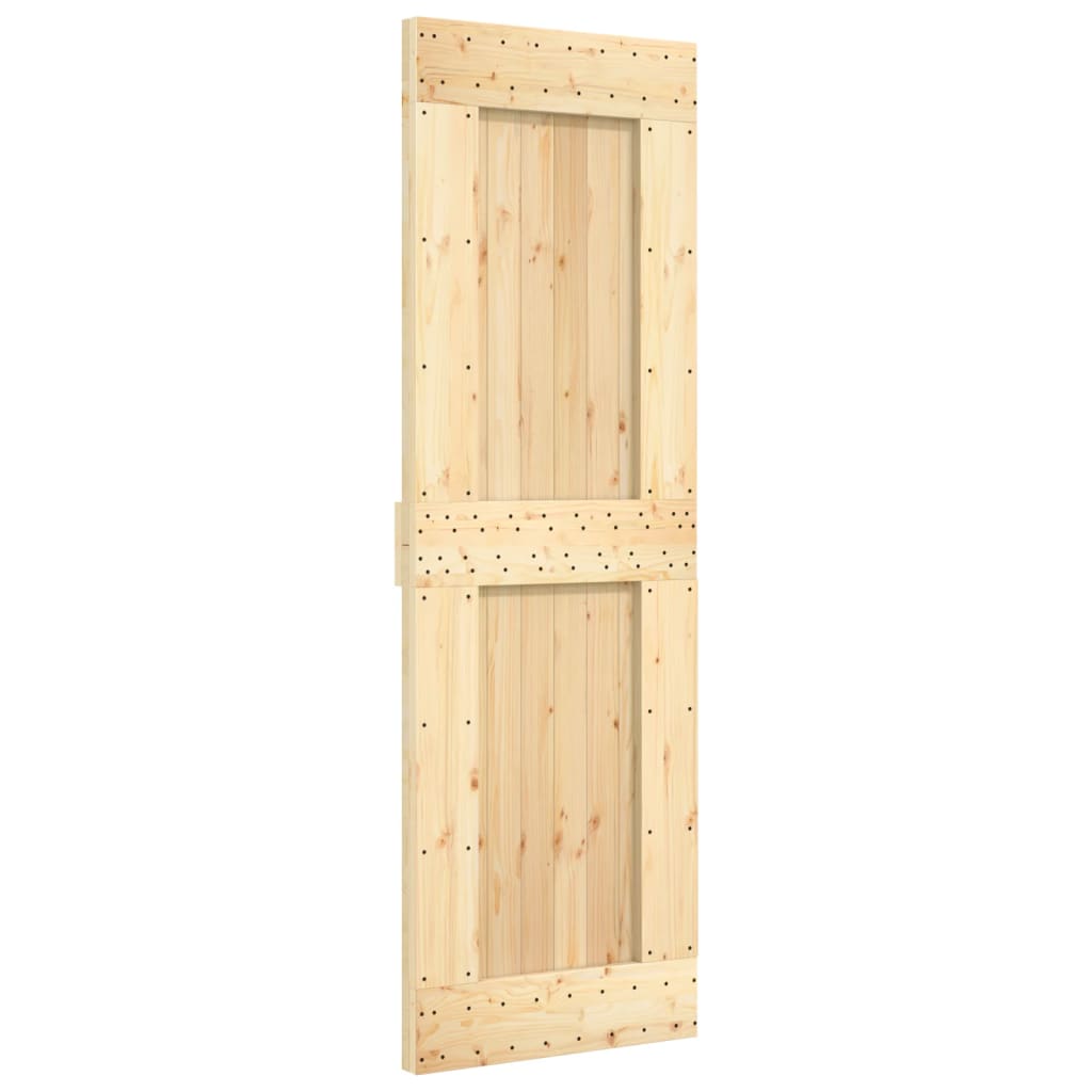 Sliding door and hardware kit 70x210 cm solid pine