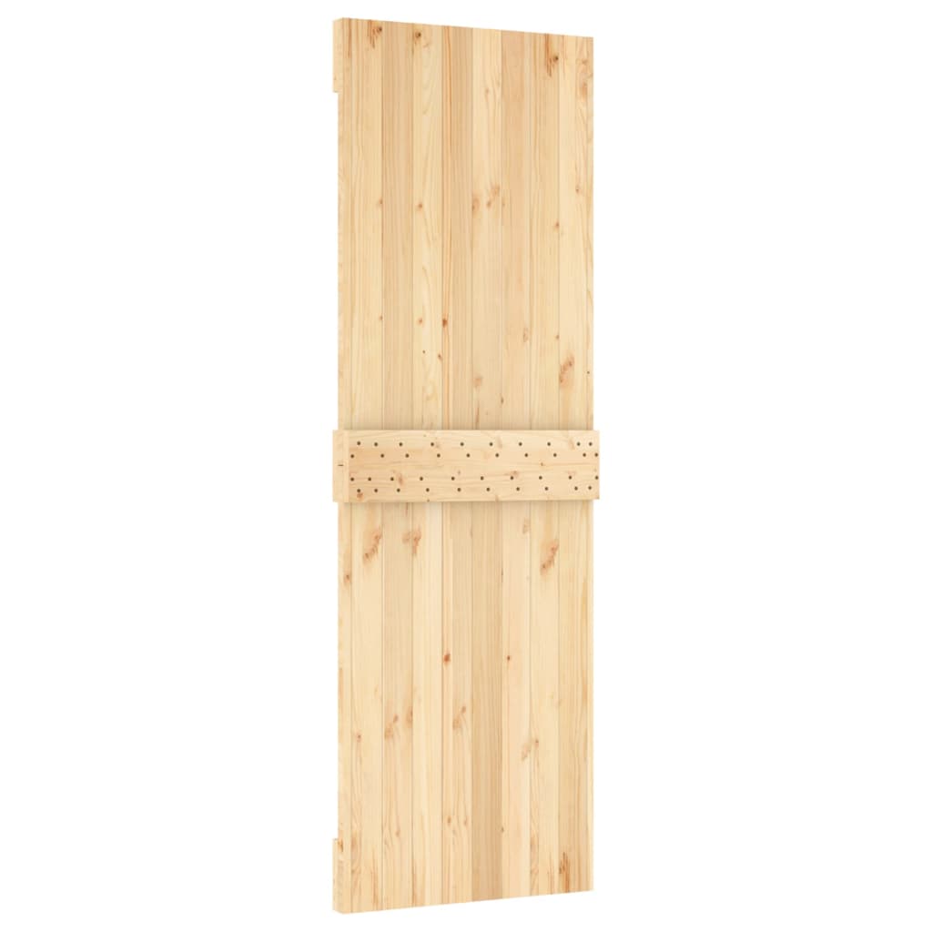 Sliding door and hardware kit 70x210 cm solid pine