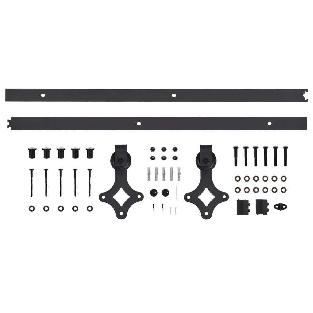 Sliding door and hardware kit 85x210 cm solid pine