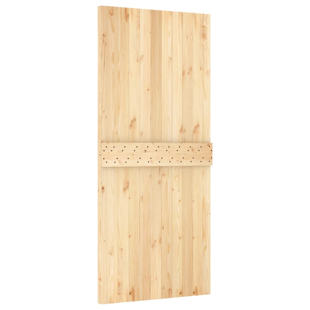 Sliding door and hardware kit 90x210 cm solid pine