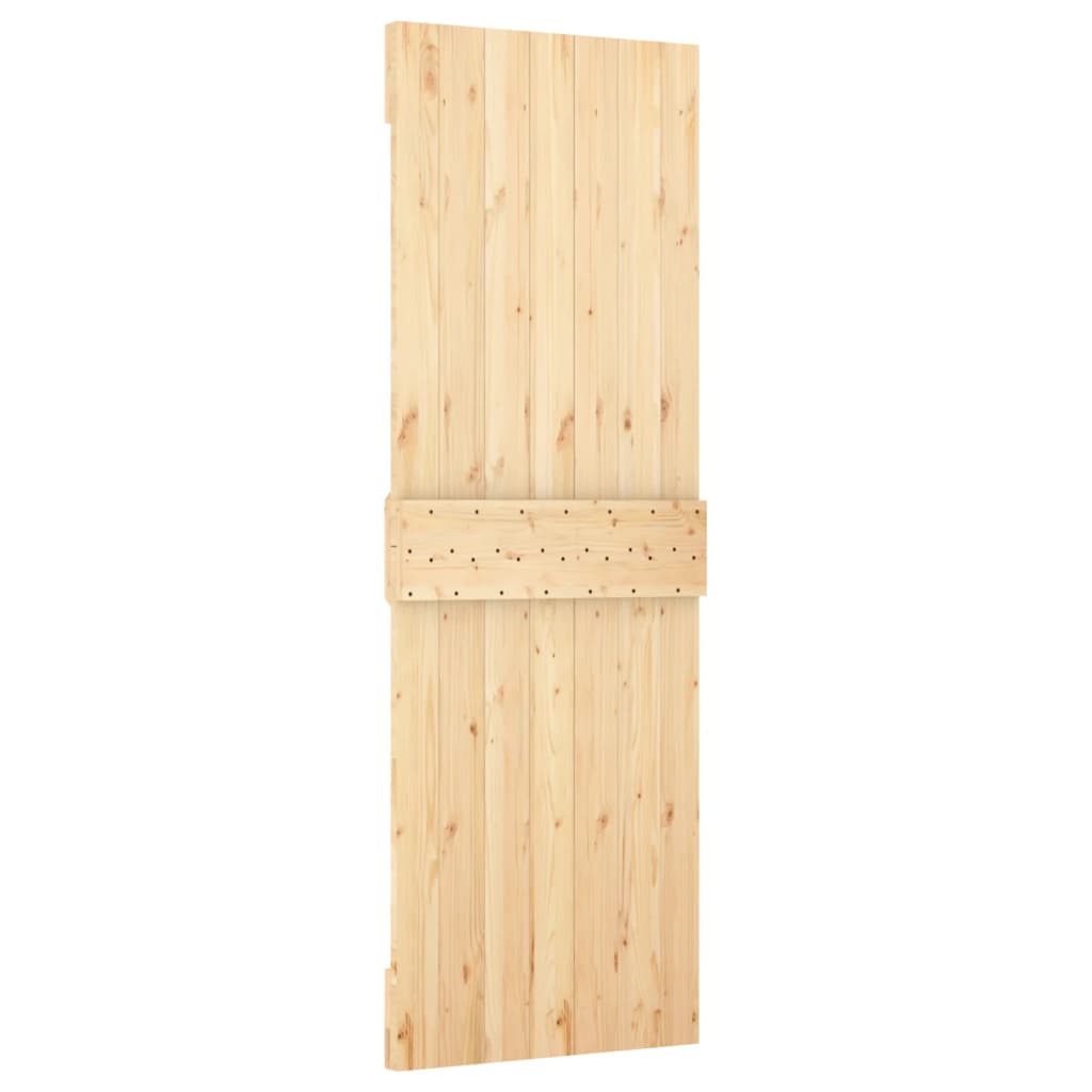 Sliding door and hardware kit 70x210 cm solid pine