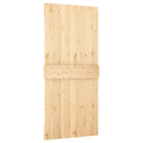 Sliding door and hardware kit 95x210 cm solid pine