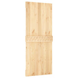 Sliding door and hardware kit 85x210 cm solid pine