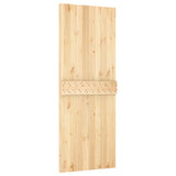 Sliding door and hardware kit 80x210 cm solid pine