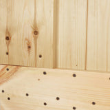 Sliding door and hardware kit 80x210 cm solid pine