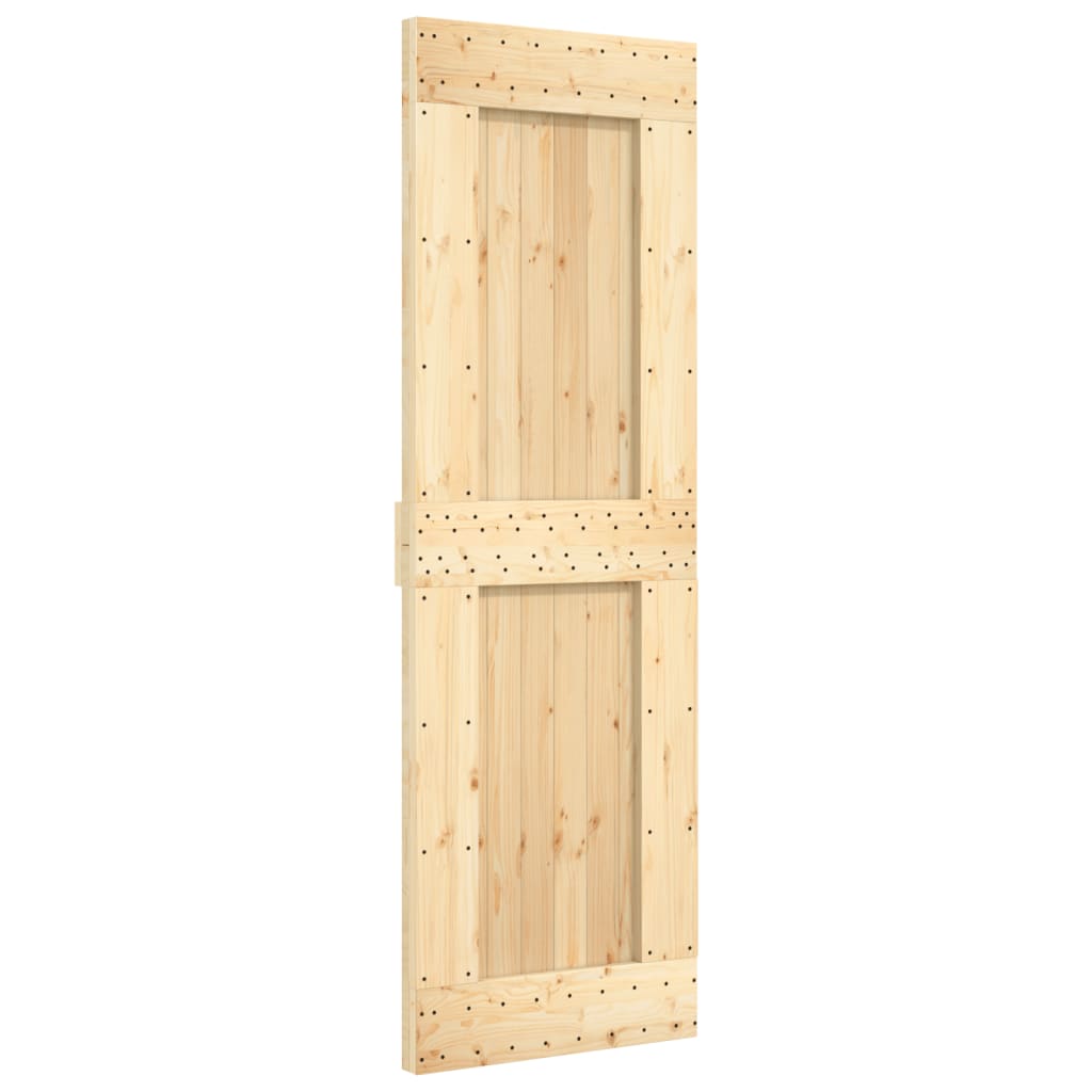 Sliding door and hardware kit 70x210 cm solid pine