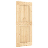 Sliding door and hardware kit 85x210 cm solid pine