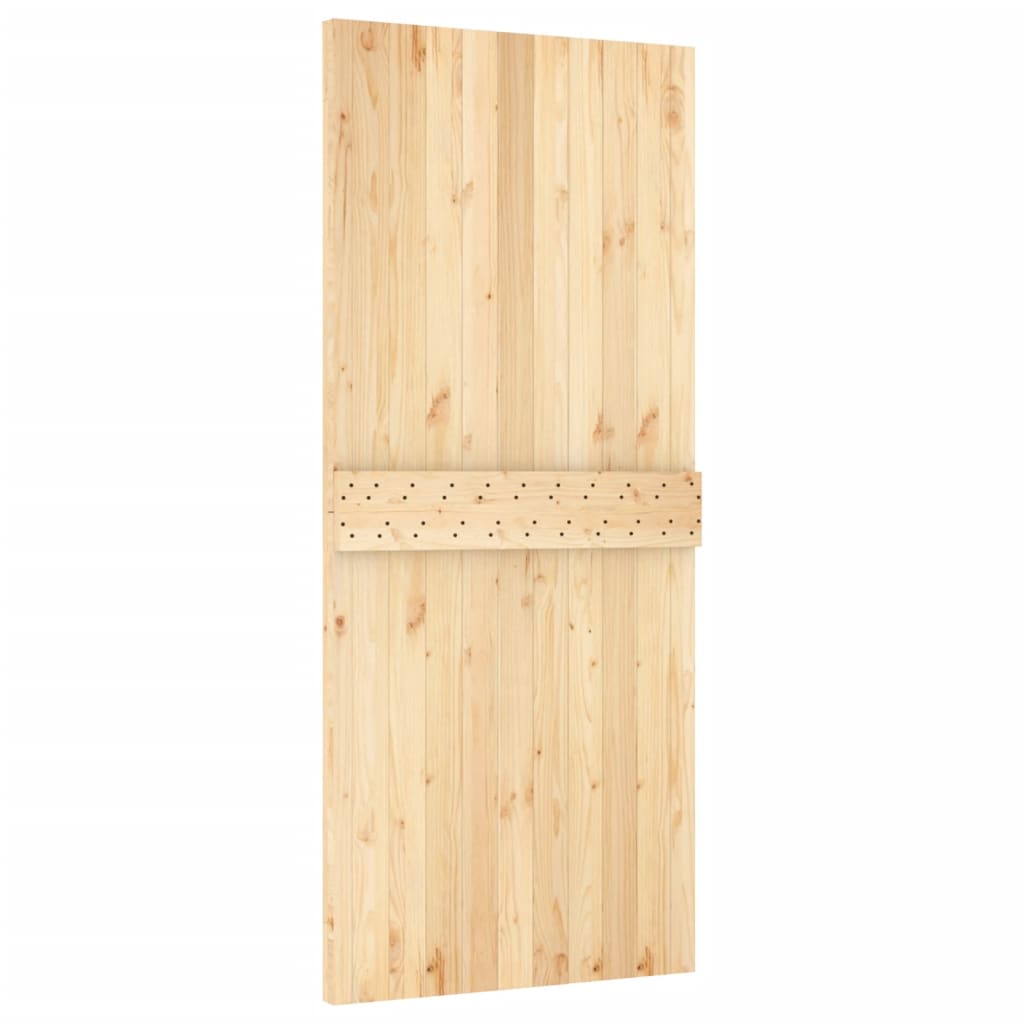 Sliding door and hardware kit 90x210 cm solid pine