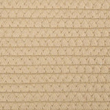 Panier à linge beige et blanc Ø55x36 cm coton