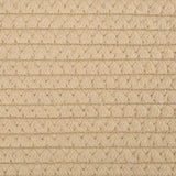 Panier à linge beige et blanc Ø60x36 cm coton