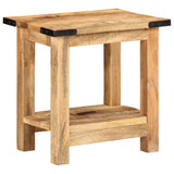 Table d'appoint 40x30x40 cm bois massif de manguier brut