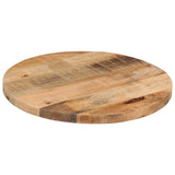 Table top Ø 40x1.5 cm round solid raw mango wood