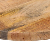 Table top Ø 40x1.5 cm round solid raw mango wood