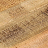 Table top Ø 40x1.5 cm round solid raw mango wood