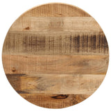 Table top Ø 40x2.5 cm round solid raw mango wood