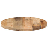 Table top Ø 40x2.5 cm round solid raw mango wood