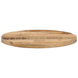 Dessus de table Ø 40x3,8 cm rond bois massif de manguier brut