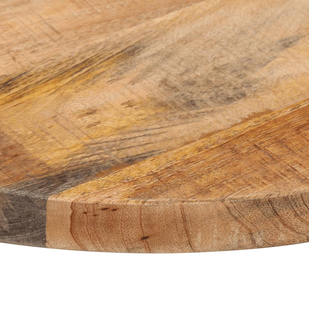 Table top Ø 50x1.5 cm round solid raw mango wood