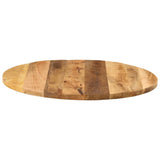 Table top Ø 70x1.5 cm round solid raw mango wood