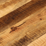 Table top Ø 70x1.5 cm round solid raw mango wood