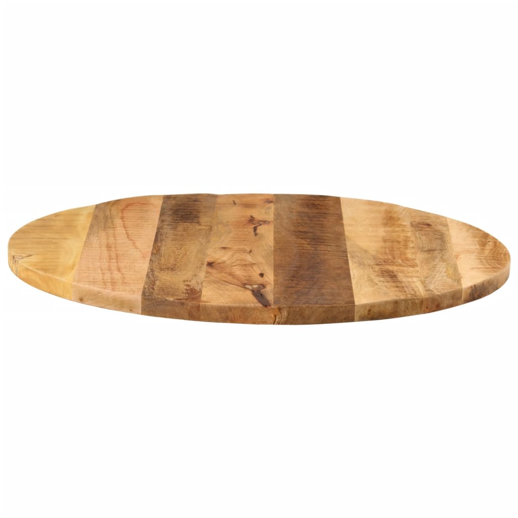 Table top Ø 70x2.5 cm round solid raw mango wood