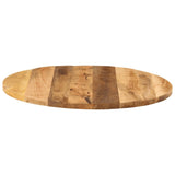 Table top Ø 70x3.8 cm round solid raw mango wood