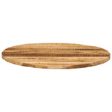 Table top Ø 80x2.5 cm round solid raw mango wood