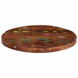 Table top Ø 40x2.5 cm round solid reclaimed wood