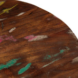 Table top Ø 40x2.5 cm round solid reclaimed wood