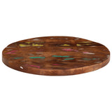 Table top Ø 50x1.5 cm round solid reclaimed wood