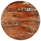 Table top Ø 70x1.5 cm round solid reclaimed wood