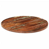 Table top Ø 70x2.5 cm round solid reclaimed wood