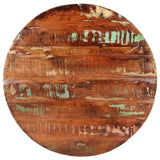 Table top Ø 80x2.5 cm round solid reclaimed wood