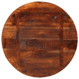 Table top Ø 90x3.8 cm round solid reclaimed wood