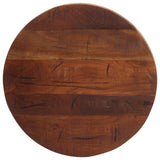 Table top Ø 40x3.8 cm round solid reclaimed wood