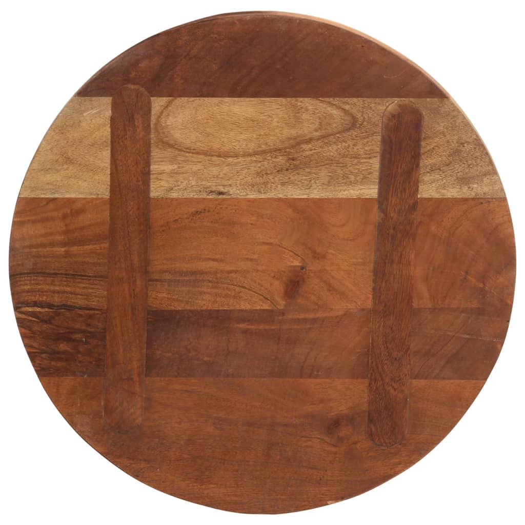 Table top Ø 40x3.8 cm round solid reclaimed wood