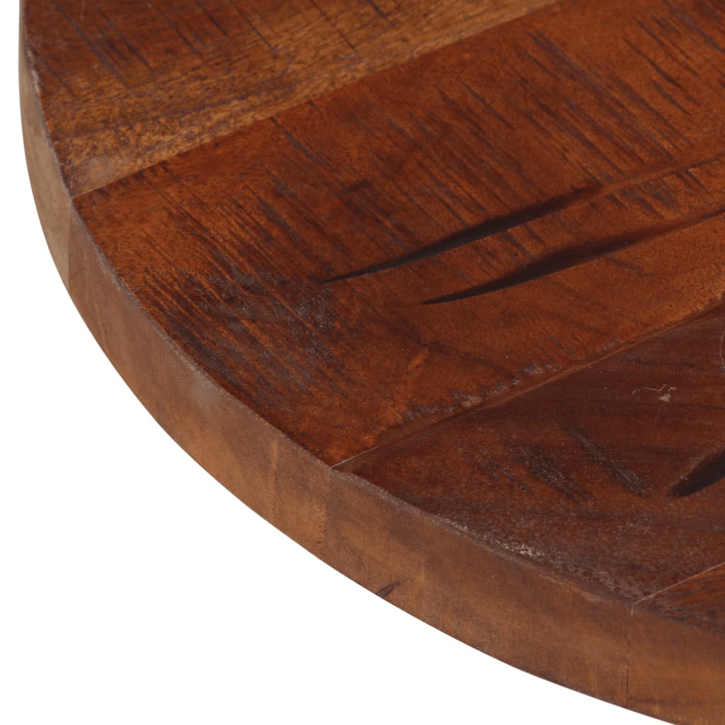 Table top Ø 40x3.8 cm round solid reclaimed wood