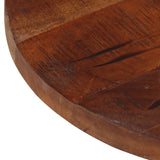 Table top Ø 40x3.8 cm round solid reclaimed wood