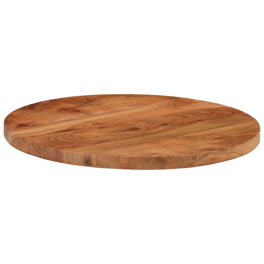 Table top Ø40x3.8 cm round solid acacia wood